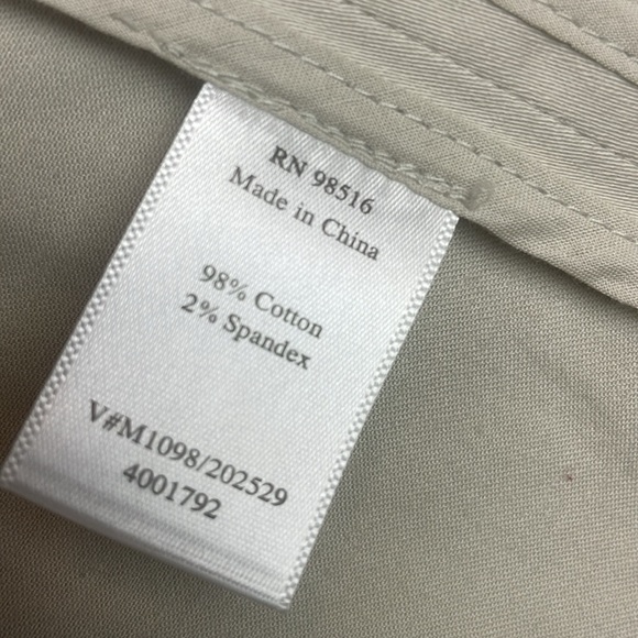 Coldwater Creek Khaki Cotton Spandex Button Up Jacket w/ Pockets Size 10 - Picture 6 of 13